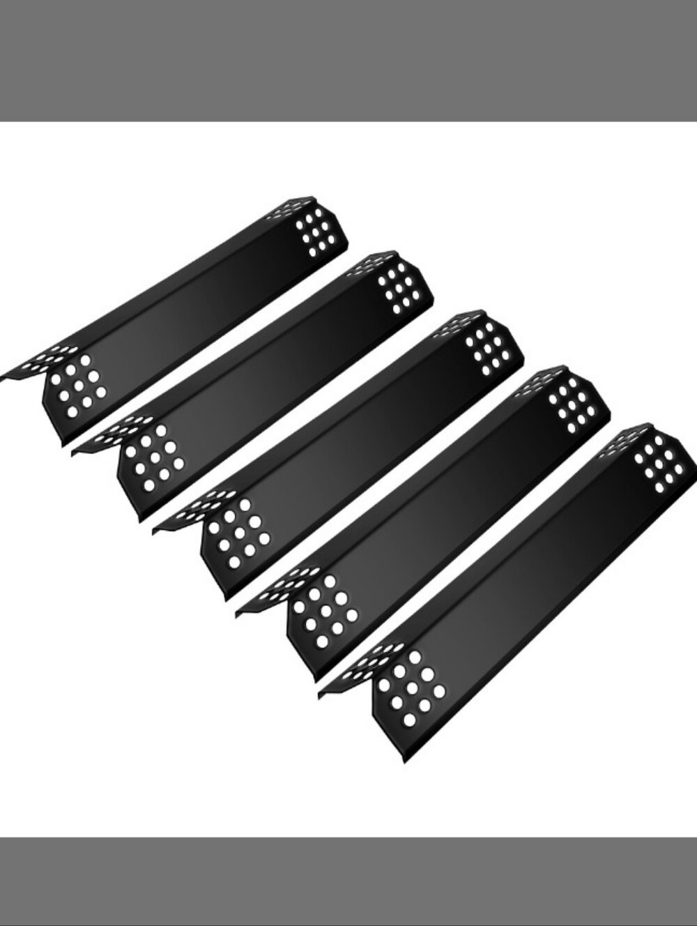 Unicook 4 Pack Porcelain Grill Heat Plate 14.56" L, Gas Grill Replacement Parts